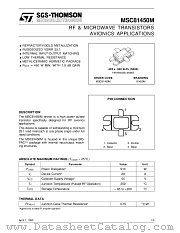 MSC81450M datasheet pdf ST Microelectronics