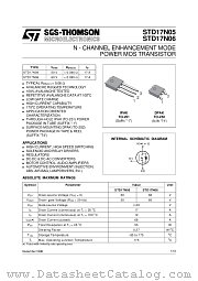 STD17N06 datasheet pdf ST Microelectronics