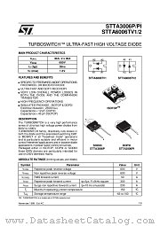 STTA6006TV2 datasheet pdf ST Microelectronics