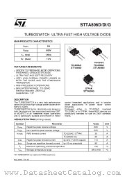 STTA806G datasheet pdf ST Microelectronics