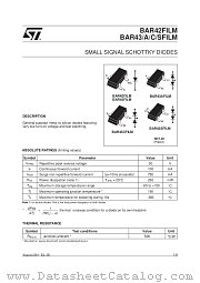 BAR43FILM datasheet pdf ST Microelectronics