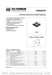 ESM5045DV datasheet pdf ST Microelectronics