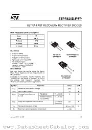 STPR520D datasheet pdf ST Microelectronics