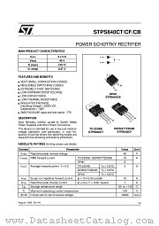 STPS640CT datasheet pdf ST Microelectronics