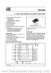 TDA7386 datasheet pdf ST Microelectronics