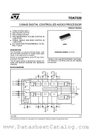 TDA7339 datasheet pdf ST Microelectronics