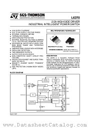 L6370L datasheet pdf ST Microelectronics