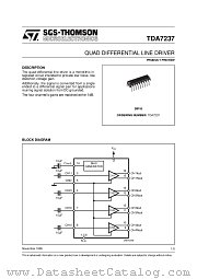 TDA7237 datasheet pdf ST Microelectronics