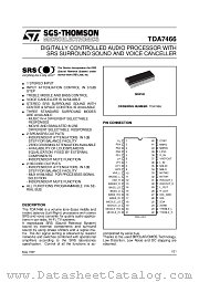 TDA7466 datasheet pdf ST Microelectronics