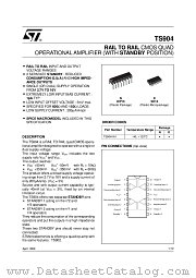 TS904IN datasheet pdf ST Microelectronics