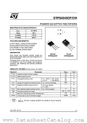 STPS4045CP datasheet pdf ST Microelectronics