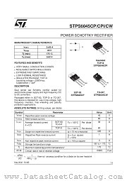 STPS6045CW datasheet pdf ST Microelectronics