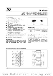 74LVQ240MTR datasheet pdf ST Microelectronics