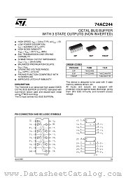 74AC244MTR datasheet pdf ST Microelectronics