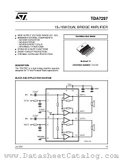 TDA7297 datasheet pdf ST Microelectronics