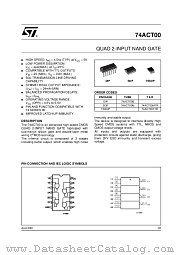 74ACT00B datasheet pdf ST Microelectronics