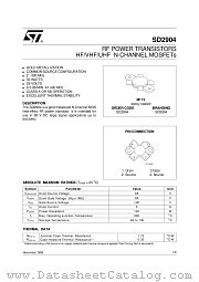 SD2904 datasheet pdf ST Microelectronics