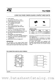 74LVQ08MTR datasheet pdf ST Microelectronics