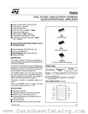 TS925IPT datasheet pdf ST Microelectronics