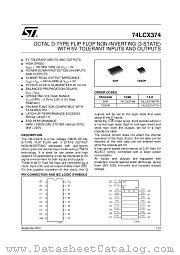 74LCX374MTR datasheet pdf ST Microelectronics