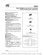 TS924IN datasheet pdf ST Microelectronics