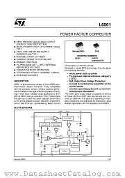 L6561D datasheet pdf ST Microelectronics