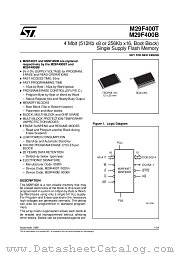 M29F400B datasheet pdf ST Microelectronics