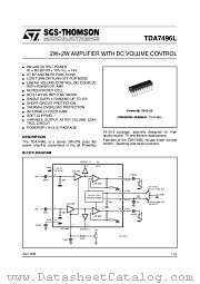 TDA7496L datasheet pdf ST Microelectronics