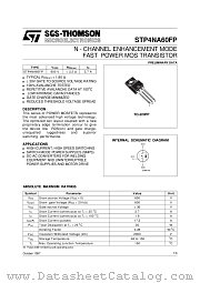 STP4NA60FP datasheet pdf ST Microelectronics