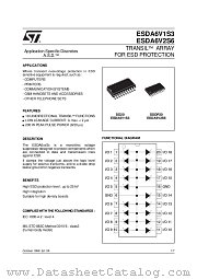 ESDA6V1S3 datasheet pdf ST Microelectronics