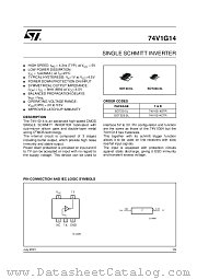 74V1G14CTR datasheet pdf ST Microelectronics