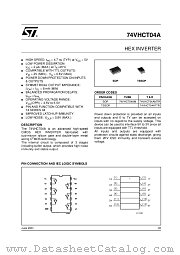74VHCT04ATTR datasheet pdf ST Microelectronics