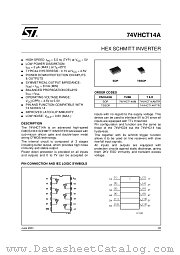 74VHCT14AM datasheet pdf ST Microelectronics