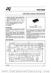 TDA7460ND datasheet pdf ST Microelectronics