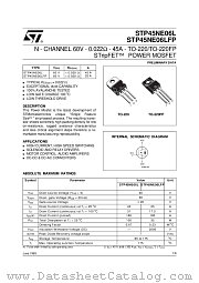 STP45NE06L datasheet pdf ST Microelectronics