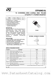 STP50NE10L datasheet pdf ST Microelectronics