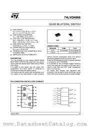 74LVQ4066M datasheet pdf ST Microelectronics