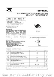 STN4NE03L datasheet pdf ST Microelectronics