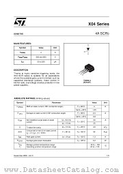 X0402MF datasheet pdf ST Microelectronics