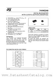 74VHC240M datasheet pdf ST Microelectronics