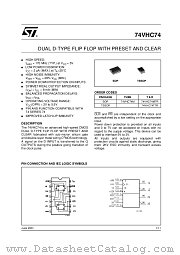 74VHC74MTR datasheet pdf ST Microelectronics