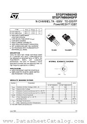 STGP7NB60HDFP datasheet pdf ST Microelectronics