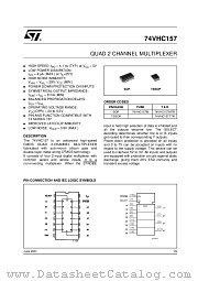 74VHC157M datasheet pdf ST Microelectronics