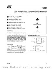 TS321AIDT datasheet pdf ST Microelectronics
