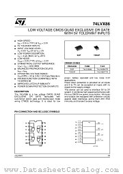 74LVX86M datasheet pdf ST Microelectronics