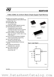 M29F010B datasheet pdf ST Microelectronics