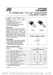 STP7NB80 datasheet pdf ST Microelectronics