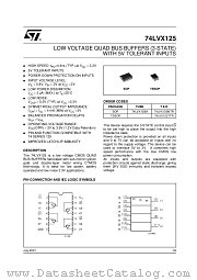 74LVX125MTR datasheet pdf ST Microelectronics