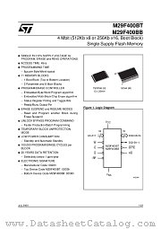 M29F400BB70N1 datasheet pdf ST Microelectronics