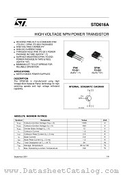 STD616A datasheet pdf ST Microelectronics